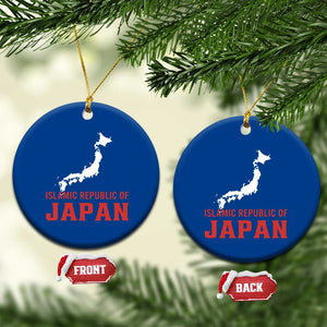 Islamic Republic of Japan Country Map Graphic Ceramic Ornament Viral Political Satire Meme