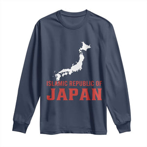 Islamic Republic of Japan Country Map Graphic Long Sleeve Shirt Viral Political Satire Meme