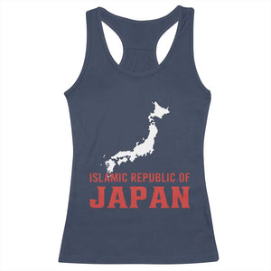 Islamic Republic of Japan Country Map Graphic Racerback Tank Top Viral Political Satire Meme