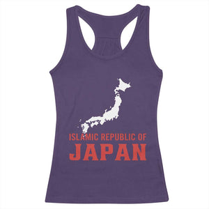 Islamic Republic of Japan Country Map Graphic Racerback Tank Top Viral Political Satire Meme