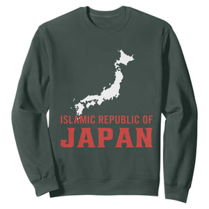 Islamic Republic of Japan Country Map Graphic Sweatshirt Viral Political Satire Meme
