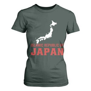 Islamic Republic of Japan Country Map Graphic T Shirt For Women Viral Political Satire Meme