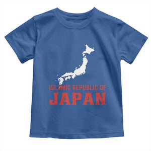 Islamic Republic of Japan Country Map Graphic Toddler T Shirt Viral Political Satire Meme