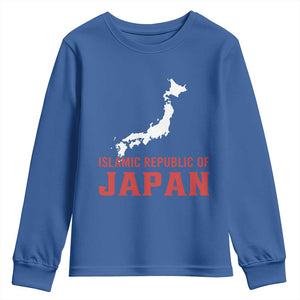 Islamic Republic of Japan Country Map Graphic Youth Sweatshirt Viral Political Satire Meme