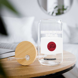 Islamic Republic of Japan Arabic Calligraphy Flag Glass Can Allahu Akbar Presidential Gaffe Satirical TS02 Print Your Wear