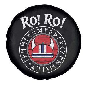 Ro Ro Ro Viking Chant Norway Football Fans Spare Tire Cover Norwegian Pride Distressed Norse Runes Shield Patriotic Supporter TS02 Print Your Wear