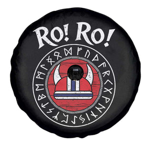 Ro Ro Ro Viking Chant Norway Football Fans Spare Tire Cover Norwegian Pride Distressed Norse Runes Shield Patriotic Supporter TS02 Print Your Wear