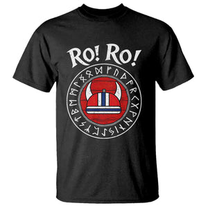 Ro Ro Ro Viking Chant Norway Football Fans T Shirt Norwegian Pride Distressed Norse Runes Shield Patriotic Supporter