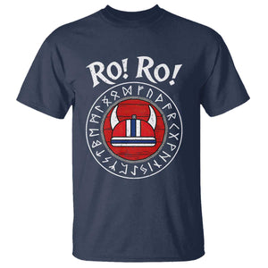 Ro Ro Ro Viking Chant Norway Football Fans T Shirt Norwegian Pride Distressed Norse Runes Shield Patriotic Supporter