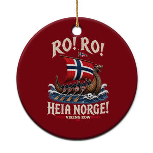 Funny Heia Norge Soccer Viking Row Ceramic Ornament Ro Ro Norway Football Fans Norwegian Pride TS02 1pc Red Print Your Wear