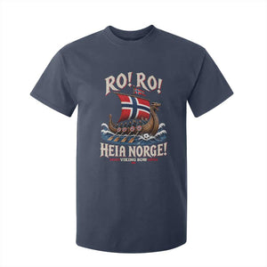 Funny Heia Norge Soccer Viking Row T Shirt For Kid Ro Ro Norway Football Fans Norwegian Pride TS02 Navy Print Your Wear