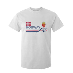 Classic Norway Football Emblem Graphic T Shirt For Kid Retro Norwegian Flag Coat of Arms Norge Soccer Fans TS02 White Print Your Wear