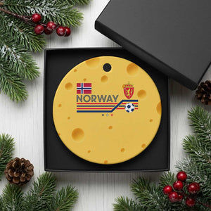 Classic Norway Football Emblem Graphic Ceramic Ornament Retro Norwegian Flag Coat of Arms Norge Soccer Fans TS02 1pc Yellow Cheese Print Your Wear