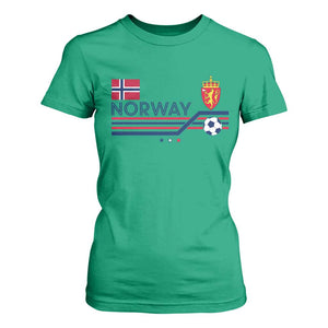 Classic Norway Football Emblem Graphic T Shirt For Women Retro Norwegian Flag Coat of Arms Norge Soccer Fans TS02 Irish Green Print Your Wear