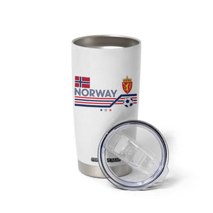 Classic Norway Football Emblem Graphic Tumbler Cup Retro Norwegian Flag Coat of Arms Norge Soccer Fans TS02 Print Your Wear