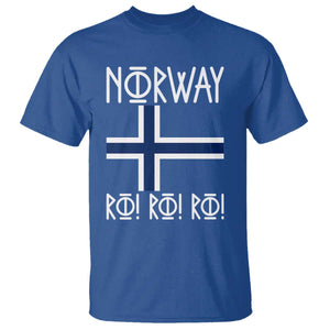 Norway Flag Ro Ro Ro Norse Rune Typography Graphic T Shirt Norge Football Fans Norwegian Pride TS02 Royal Blue Print Your Wear