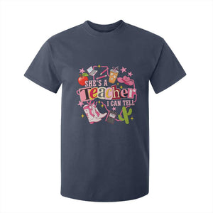 She is a Teacher I Can Tell School Aesthetic T Shirt For Kid Retro Groovy Western Cowgirl Texas