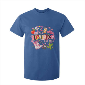 She is a Teacher I Can Tell School Aesthetic T Shirt For Kid Retro Groovy Western Cowgirl Texas