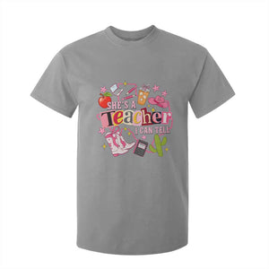 She is a Teacher I Can Tell School Aesthetic T Shirt For Kid Retro Groovy Western Cowgirl Texas