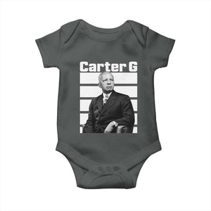 Inspiring Father of Black History Icon Portrait Baby Onesie Carter G Civil Rights Legacy Supporter