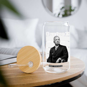 Inspiring Father of Black History Icon Portrait Glass Can Carter G Civil Rights Legacy Supporter