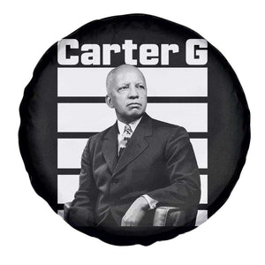 Inspiring Father of Black History Icon Portrait Spare Tire Cover Carter G Civil Rights Legacy Supporter