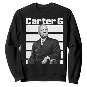 Inspiring Father of Black History Icon Portrait Sweatshirt Carter G Civil Rights Legacy Supporter
