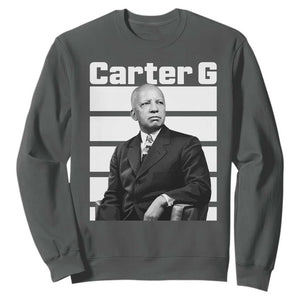 Inspiring Father of Black History Icon Portrait Sweatshirt Carter G Civil Rights Legacy Supporter