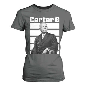 Inspiring Father of Black History Icon Portrait T Shirt For Women Carter G Civil Rights Legacy Supporter