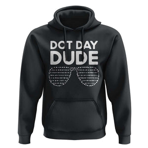 Dot Day Dude Hoodie Simple Cool Glasses Dots TS02 Black Print Your Wear