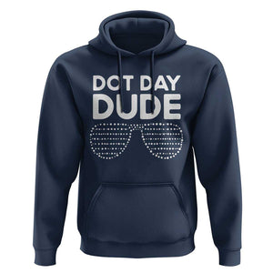 Dot Day Dude Hoodie Simple Cool Glasses Dots TS02 Navy Print Your Wear