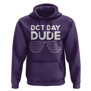 Dot Day Dude Hoodie Simple Cool Glasses Dots TS02 Purple Print Your Wear