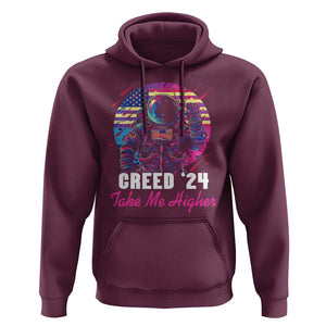 Creed '24 Take Me Higher Hoodie American Astronaut Election 2024 TS02 Maroon Print Your Wear