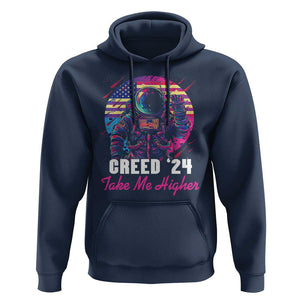 Creed '24 Take Me Higher Hoodie American Astronaut Election 2024 TS02 Navy Print Your Wear