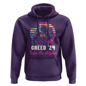 Creed '24 Take Me Higher Hoodie American Astronaut Election 2024 TS02 Purple Print Your Wear