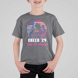 Creed '24 Take Me Higher T Shirt For Kid American Astronaut Election 2024 TS02 Charcoal Print Your Wear