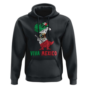 Viva Mexico Hoodie Funny Mexican Dance Dinosaur Hispanic Heritage TS02 Black Print Your Wear