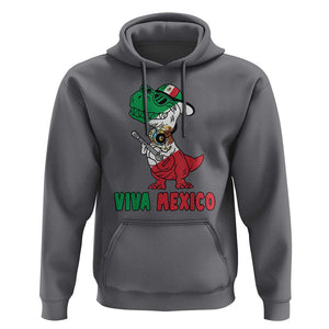 Viva Mexico Hoodie Funny Mexican Dance Dinosaur Hispanic Heritage TS02 Charcoal Print Your Wear