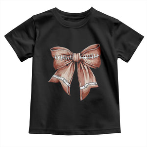 Coquette Bow Pumpkin American Football Baby Shirt Retro Thanksgiving Autumn Vibe TS02 Black Print Your Wear