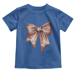 Coquette Bow Pumpkin American Football Baby Shirt Retro Thanksgiving Autumn Vibe TS02 Royal Blue Print Your Wear