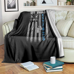 Department of War Est 2025 Throw Blanket Military Patriotic Dog Tags American Flag TS02 Print Your Wear