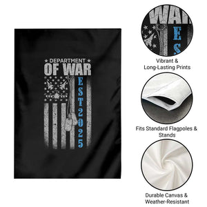 Department of War Est 2025 Garden Flag Military Patriotic Dog Tags American Flag TS02 Print Your Wear
