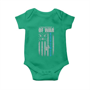 Department of War Est 2025 Baby Onesie Military Patriotic Dog Tags American Flag TS02 Irish Green Print Your Wear