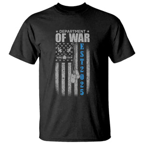 Department of War Est 2025 T Shirt Military Patriotic Dog Tags American Flag TS02 Black Print Your Wear