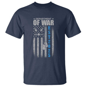 Department of War Est 2025 T Shirt Military Patriotic Dog Tags American Flag TS02 Navy Print Your Wear