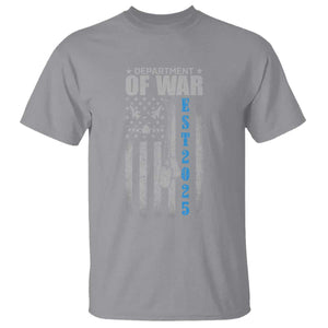 Department of War Est 2025 T Shirt Military Patriotic Dog Tags American Flag TS02 Sport Gray Print Your Wear