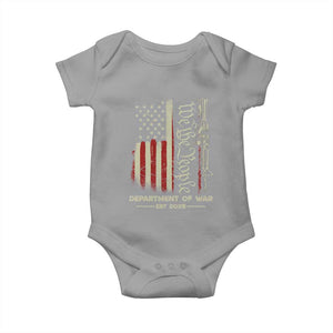 Department of War Est 2025 Baby Onesie We The People Rifle American Flag Patriotic 2A Statement TS02 Sport Gray Print Your Wear