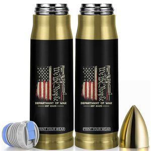 Department of War Est 2025 Bullet Tumbler We The People Rifle American Flag Patriotic 2A Statement TS02 Black Print Your Wear