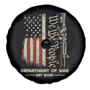 Department of War Est 2025 Spare Tire Cover We The People Rifle American Flag Patriotic 2A Statement TS02 Print Your Wear
