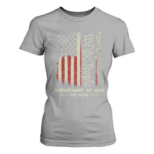 Department of War Est 2025 T Shirt For Women We The People Rifle American Flag Patriotic 2A Statement TS02 Sport Gray Print Your Wear